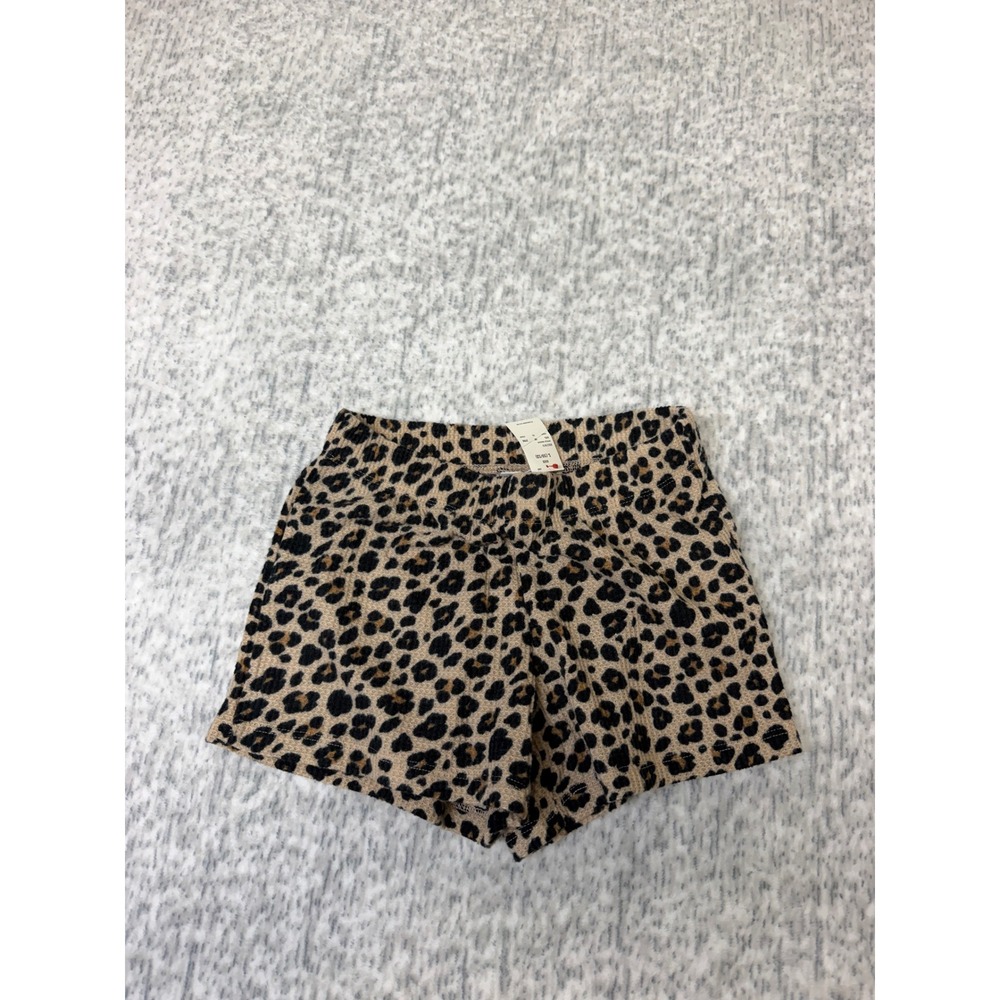 Cat & Jack Girls Leopard Print Pajama Shorts Brown Black Size L 10/12 NWT